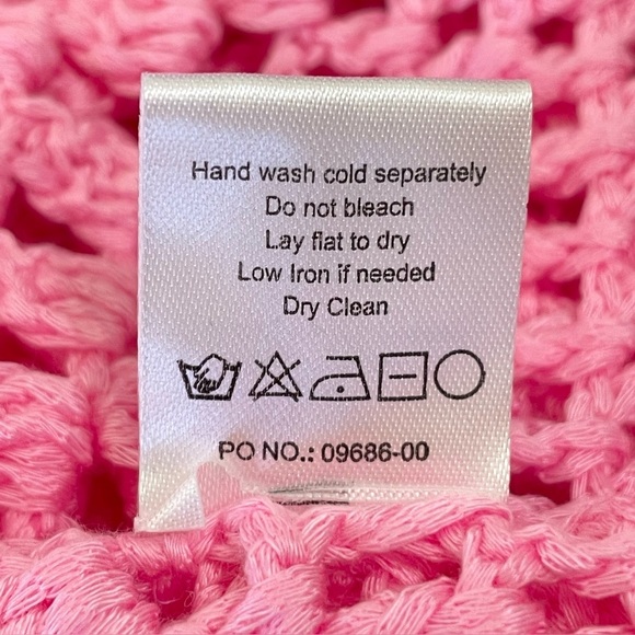 NWT Show Me Your Mumu Paula Pullover Crochet Knit Coverup Bubblegum Pink Small - Picture 15 of 15